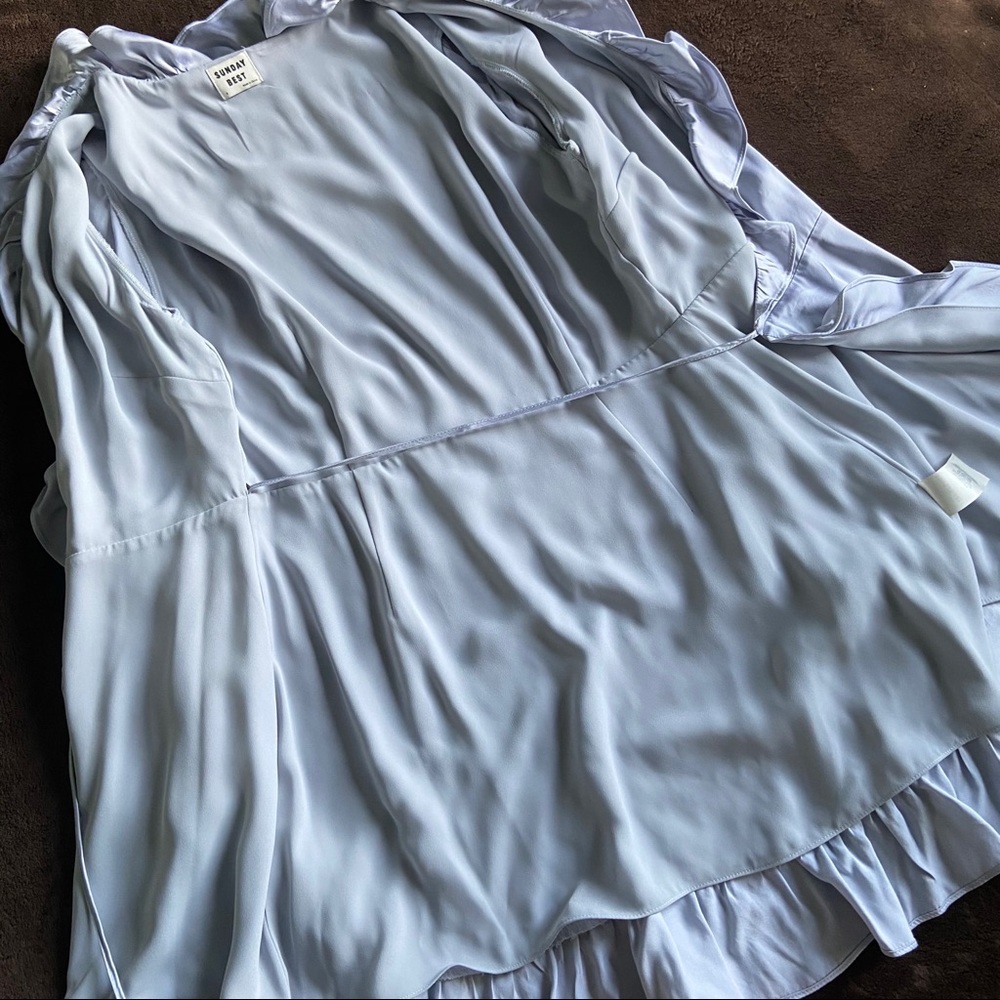 SOLD! ARITZIA | Taro Dress, Pearl Blue - Picture 10 of 13
